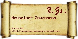 Neuheiser Zsuzsanna névjegykártya